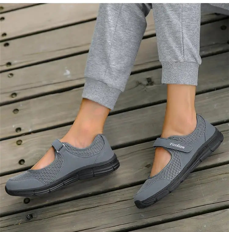 Fashion Women's Sneaker Comfortable Ladies Shoes Mesh Fabric Sneaker Women Platform Tennis Casual Sneaker Woman