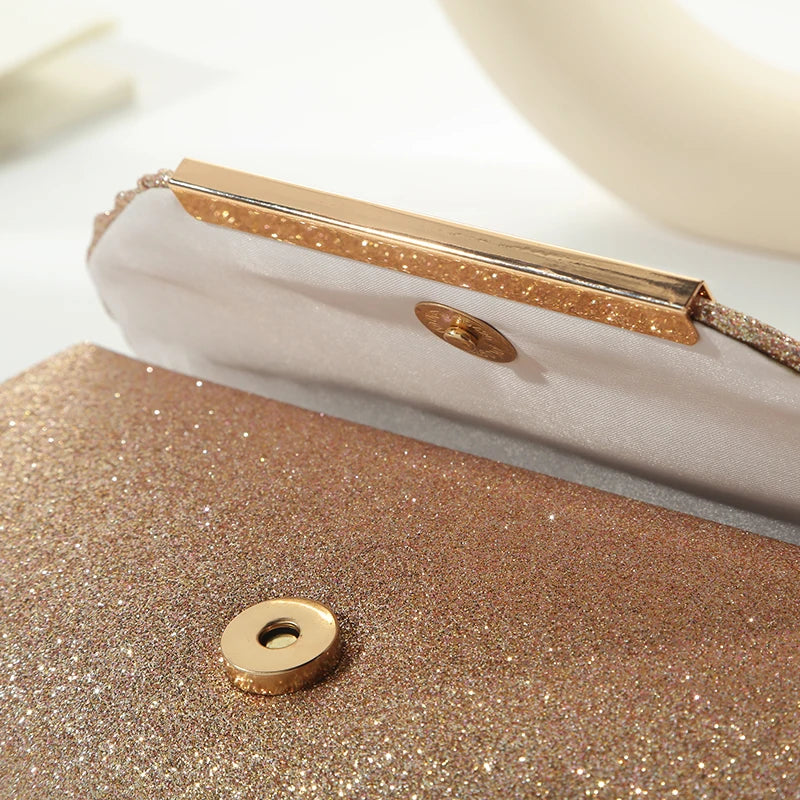 Fashion Elegant Clutch Bag Chain Dinner Bag Bride Bridesmaid Lady Handbag