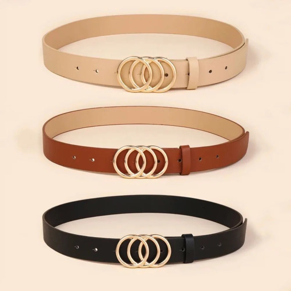 Waist Decoration Fashion Versatile Leather Stylish Belt Casual Luxury Design Slide Buckle Belt Simple Waistband For Women Girl Natalia Home Fashion Natalia Home Fashion