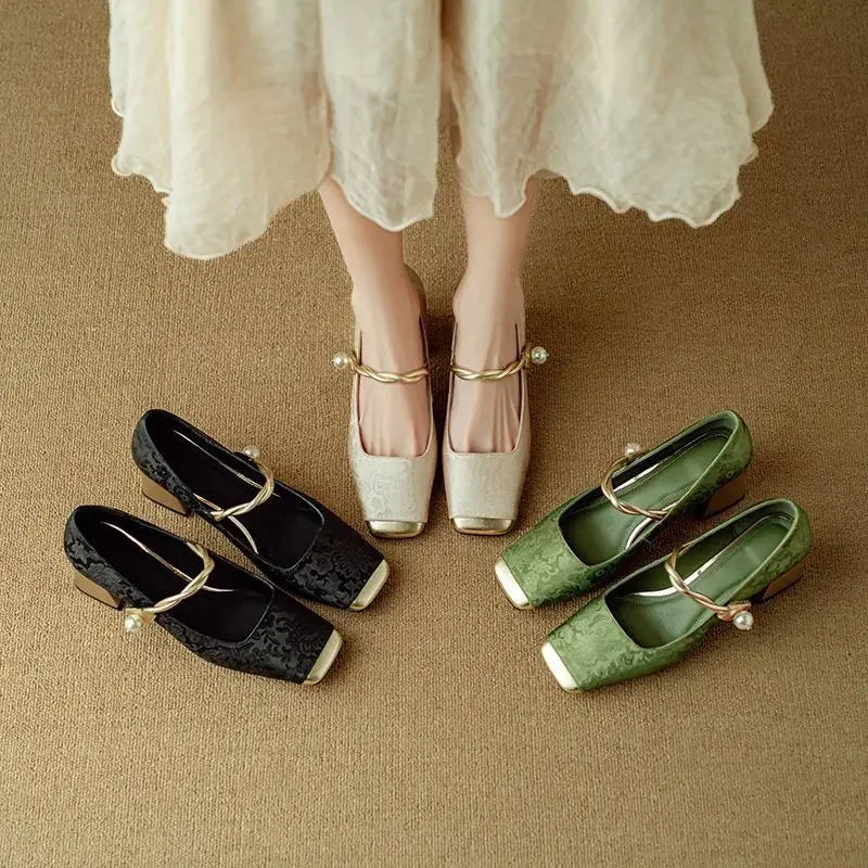 Sweet Mary Spring Flat Shoes Women's Footwear Midsole Soft Sole Comfortable Breathable Ladies Shoes