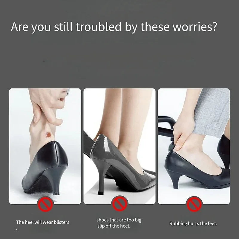 GEL Heel Protectors Women Silicone Cushion Foot Care Products Non Slip Shoe Pads for High Heels Adjustable Size Insoles