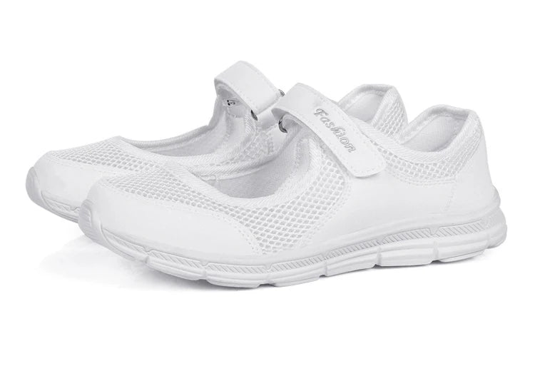 Fashion Women's Sneaker Comfortable Ladies Shoes Mesh Fabric Sneaker Women Platform Tennis Casual Sneaker Woman