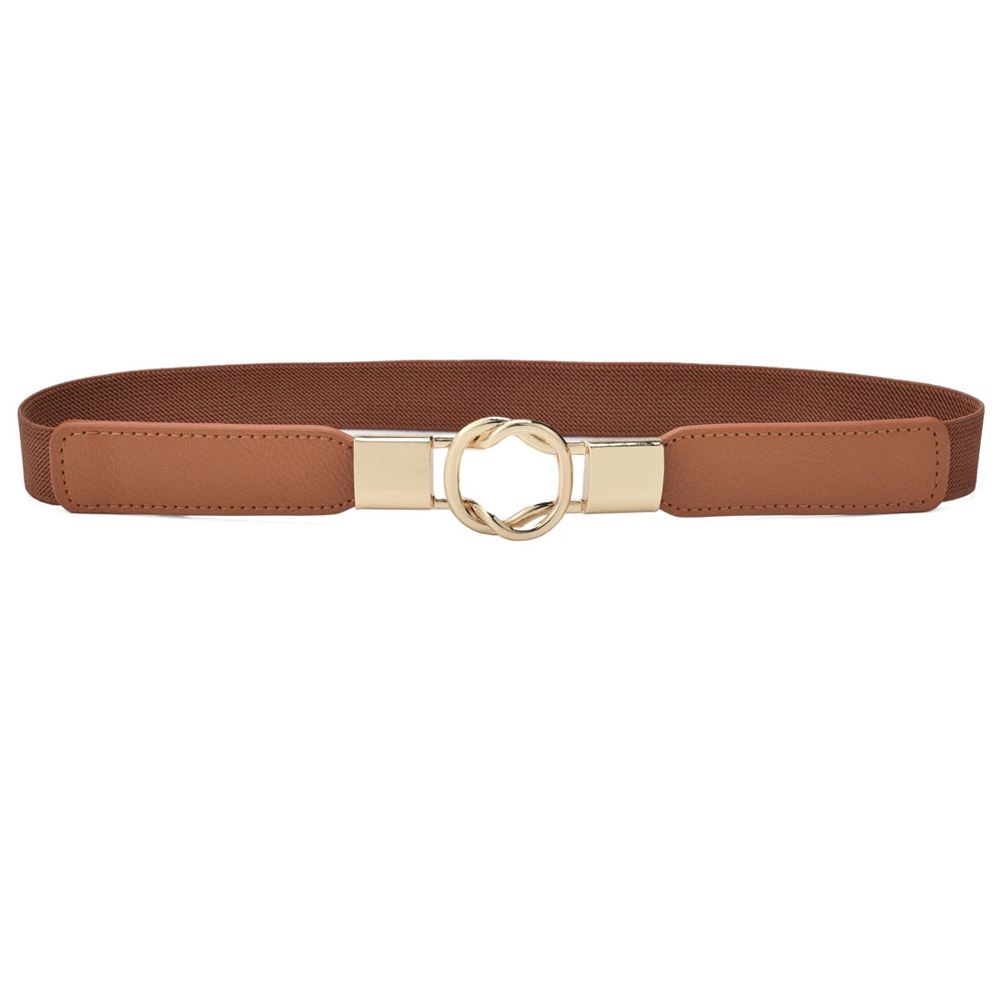 Women Skinny Stretchy Waist Belt for Dress Ladies Elastic Thin Belt Plus Size Natalia Home Fashion 65cm-Waist-65-85cm-Wide-3cm-2-Brown Natalia Home Fashion