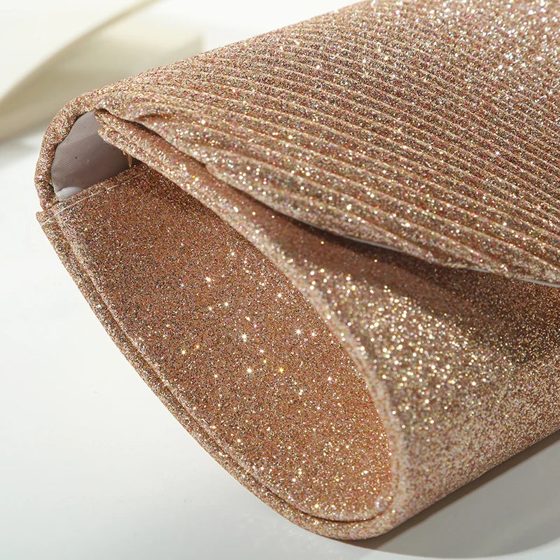 Fashion Elegant Clutch Bag Chain Dinner Bag Bride Bridesmaid Lady Handbag