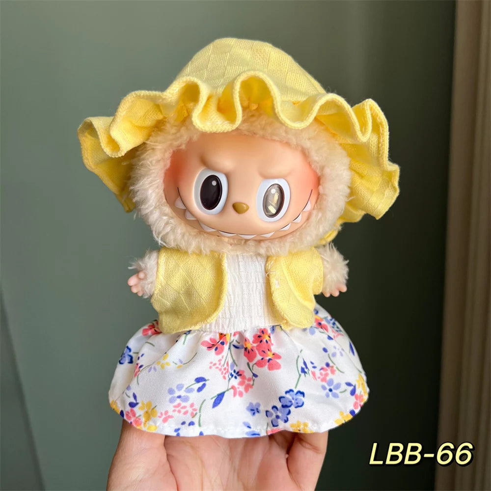 Labubu Plush Doll Clothing Clothing Accessories 15-17cm Doll Clothing Different Styles Clothing