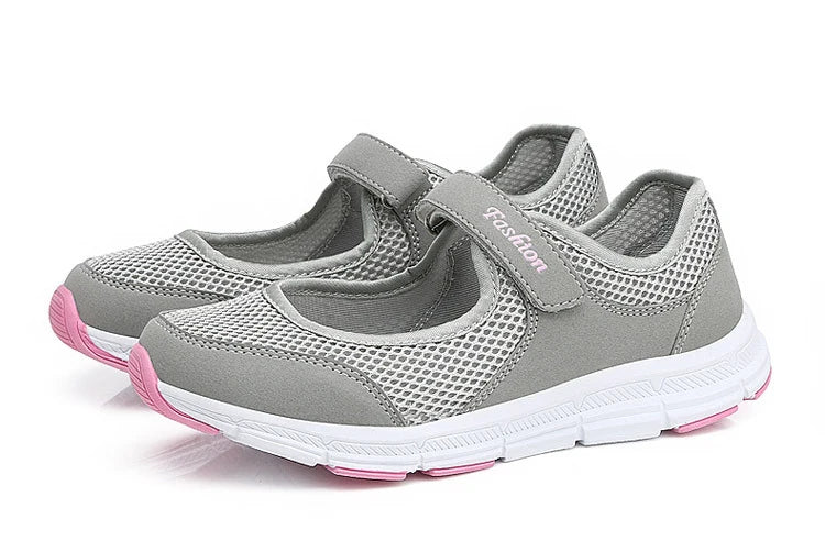 Fashion Women's Sneaker Comfortable Ladies Shoes Mesh Fabric Sneaker Women Platform Tennis Casual Sneaker Woman