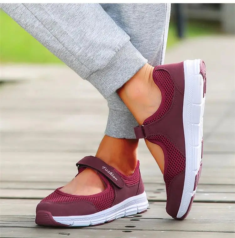 Fashion Women's Sneaker Comfortable Ladies Shoes Mesh Fabric Sneaker Women Platform Tennis Casual Sneaker Woman