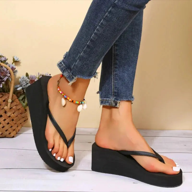 Slippers Summer Shoes Women Wedges Sandals Slides Beach Home Slippers Women Flip Flops Memory Foam Slippers Zapatos De Mujer Natalia Home Fashion Natalia Home Fashion