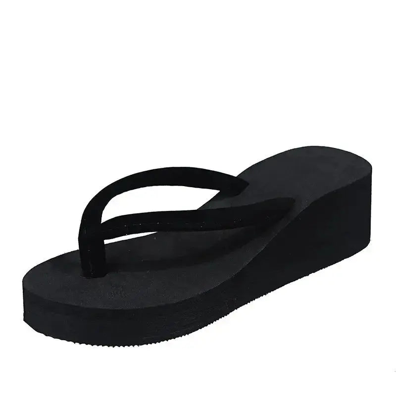 Slippers Summer Shoes Women Wedges Sandals Slides Beach Home Slippers Women Flip Flops Memory Foam Slippers Zapatos De Mujer Natalia Home Fashion black-36 Natalia Home Fashion