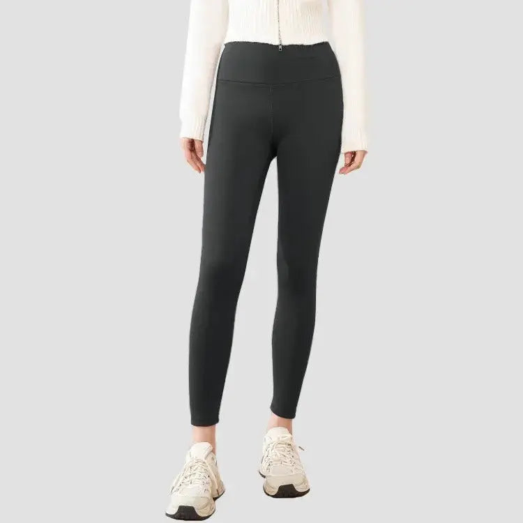 Solid High-Waisted Scrunched Butt Yoga Gym Pants Fitness Leggings with fleece lining My Store