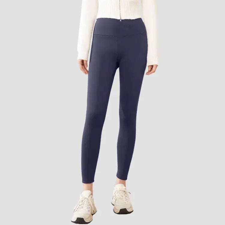 Solid High-Waisted Scrunched Butt Yoga Gym Pants Fitness Leggings with fleece lining My Store