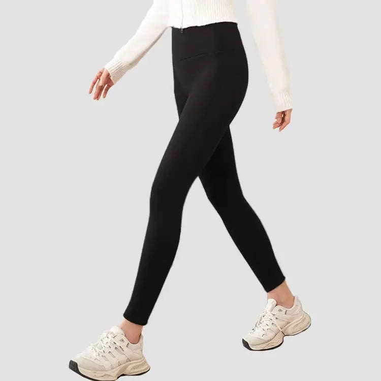 Solid High-Waisted Scrunched Butt Yoga Gym Pants Fitness Leggings with fleece lining My Store