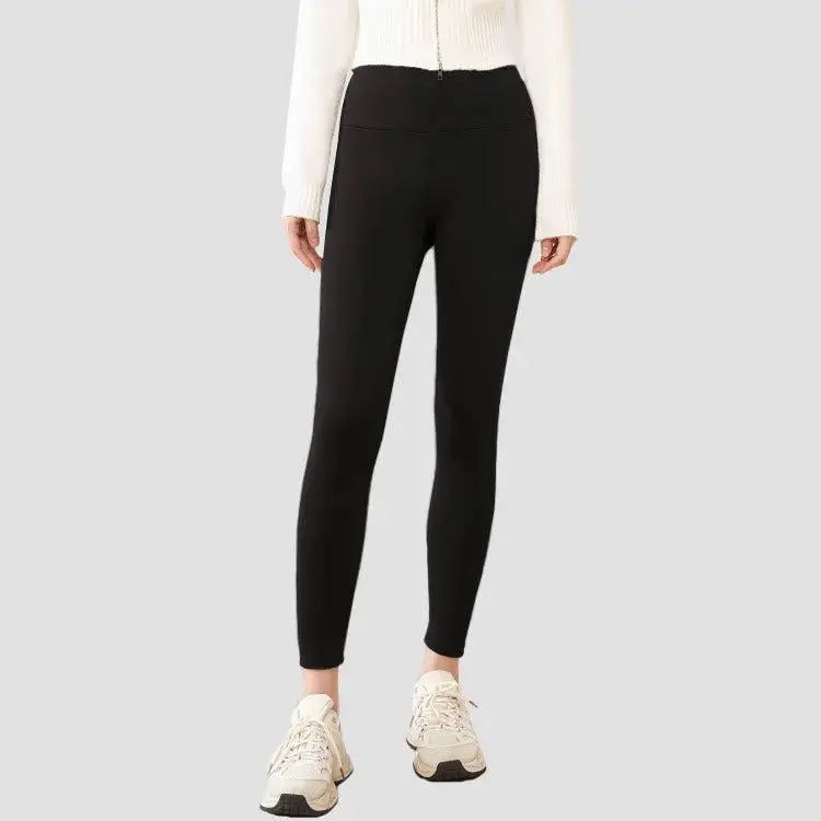 Solid High-Waisted Scrunched Butt Yoga Gym Pants Fitness Leggings with fleece lining My Store