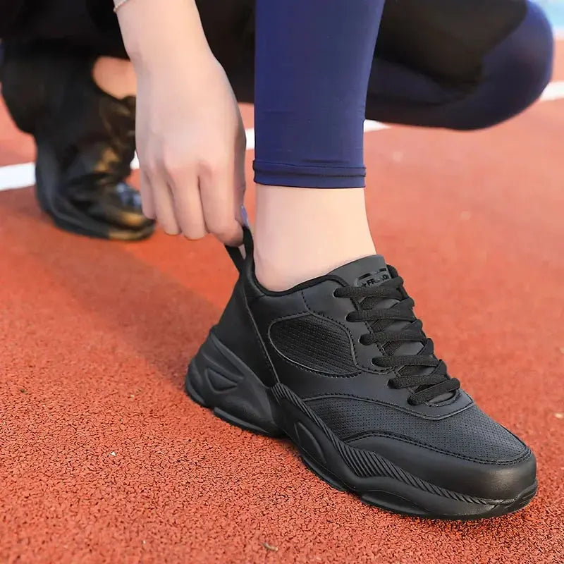 Sports Jogging Shoes Leather Waterproof Running Shoes Women Lightweight Soft Casual Sneakers Natalia Home Fashion Natalia Home Fashion