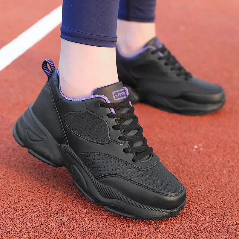 Sports Jogging Shoes Leather Waterproof Running Shoes Women Lightweight Soft Casual Sneakers Natalia Home Fashion Natalia Home Fashion