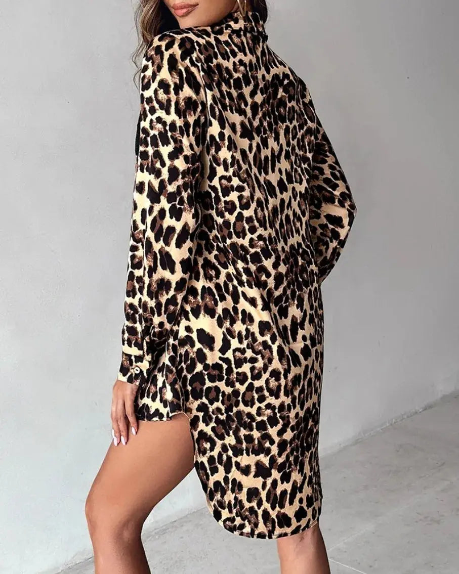 Spring Autumn Fashion New Long Sleeve Women Shirt Casual Splicing Printed Long Top Office Lady Elegant Loose Shirts Natalia Home Fashion Natalia Home Fashion