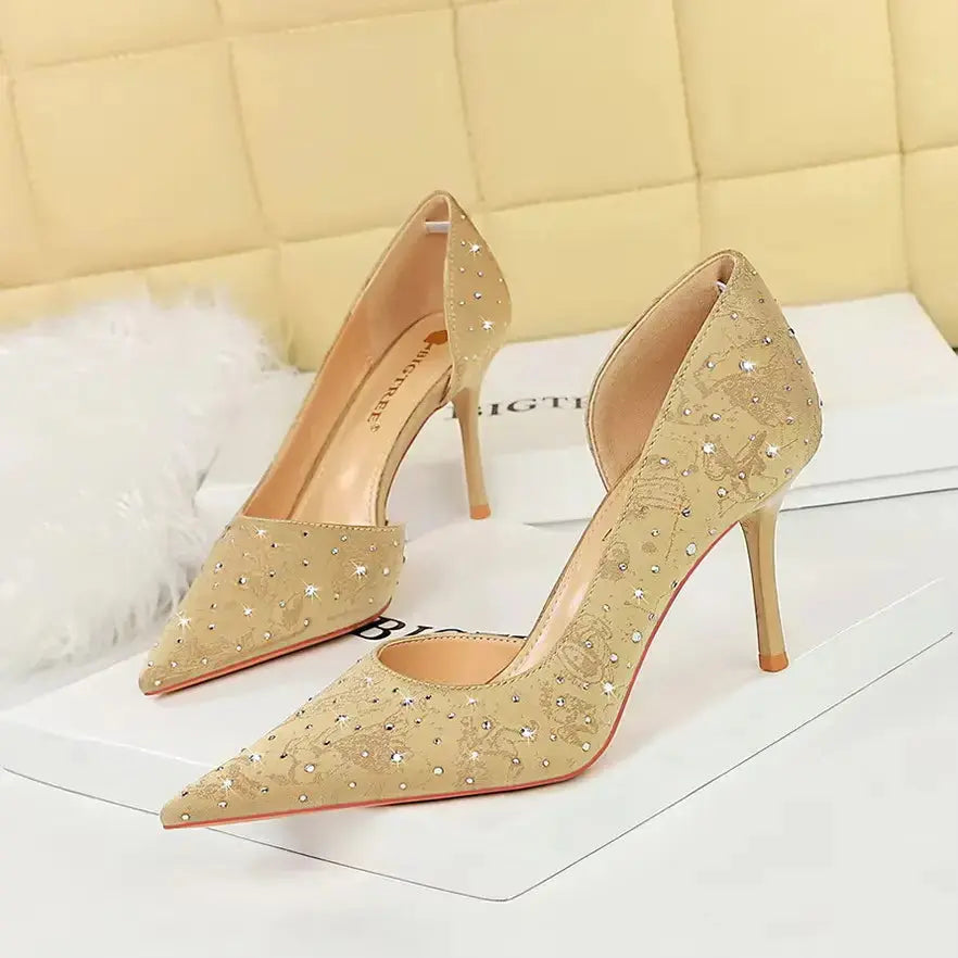 Stiletto High Heels Pointed Toe Pumps Party Wedding Shoes My Store