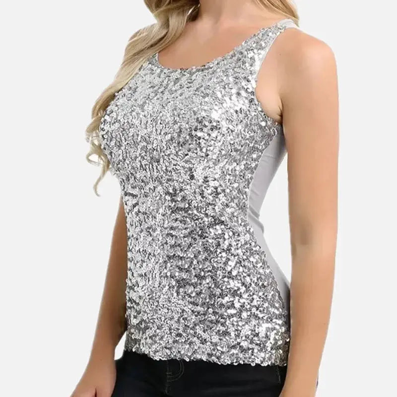 Tank Tops Women Clothing Summer Sleeveless Casual Slim Shirt Woman Streetwear Sexy Sequins Top Ladies Clothes Camis Natalia Home Fashion Natalia Home Fashion