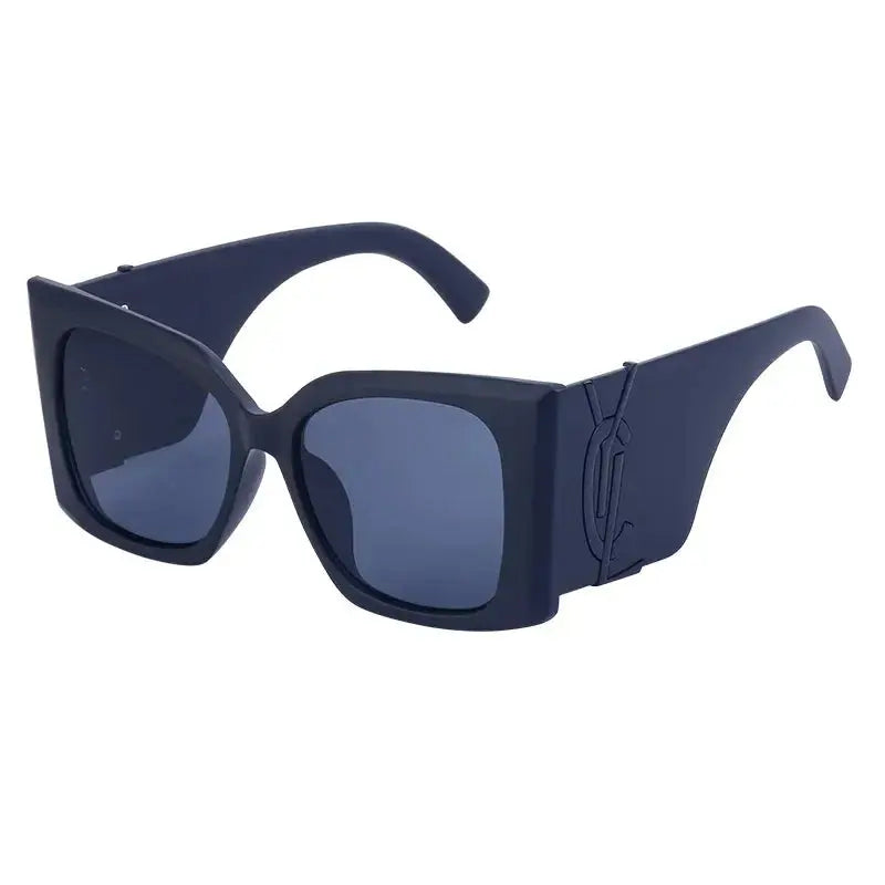 Vintage Brand Designer Oversized Cat Eye Sunglasses Women For Women Big Frame Shades Trendy Sexy Ladies Sun Glasses Natalia Home Fashion Black-Black-Black Natalia Home Fashion