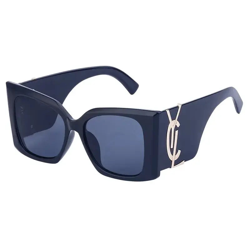 Vintage Brand Designer Oversized Cat Eye Sunglasses Women For Women Big Frame Shades Trendy Sexy Ladies Sun Glasses Natalia Home Fashion Black-Gold-Black Natalia Home Fashion