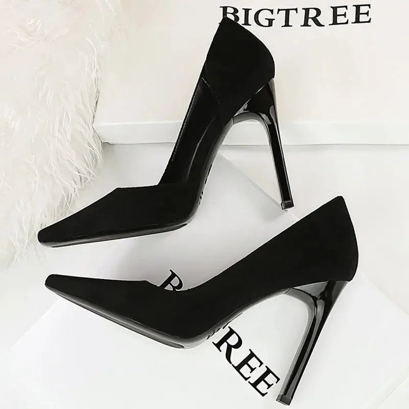 Women 10.5 Cm Heels Square Head Women Pumps Block Heels Ladies Shoes Square Heel Women Shoes Fashion Party Shoes Natalia Home Fashion Natalia Home Fashion