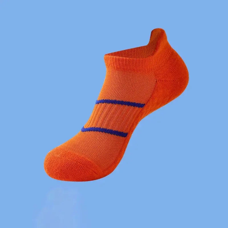 Women Running Socks Basketball Breathable Anti Slip Sport Cycling Walking Women Outdoor Sock Cotton Athletic No Sweat Sock Natalia Home Fashion Orange-One-size-fits-all Natalia Home Fashion