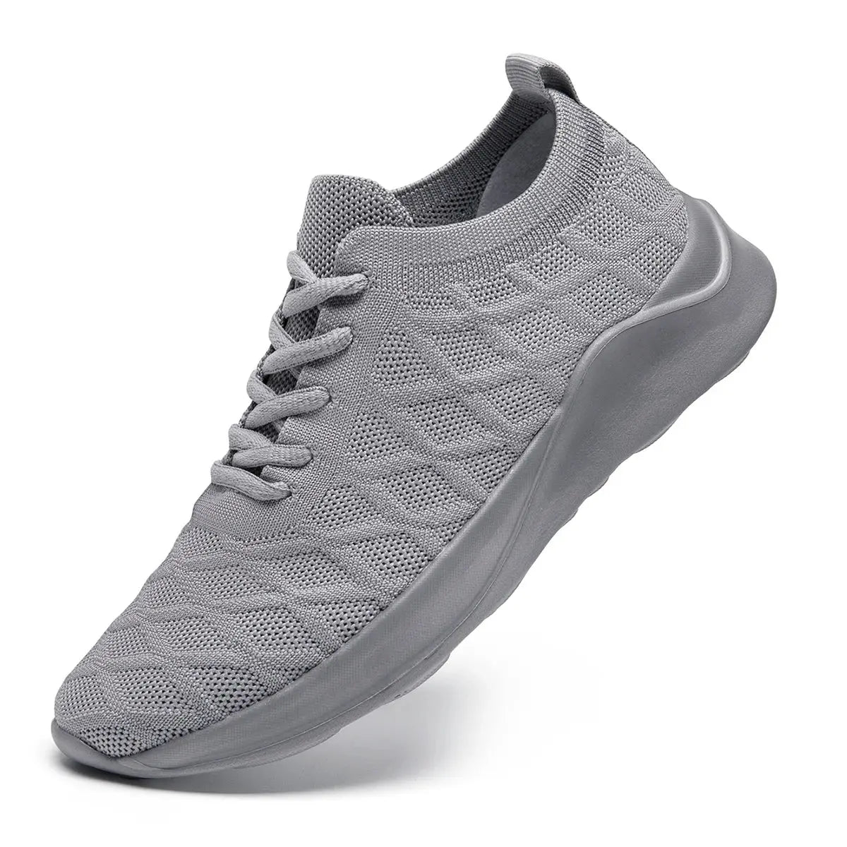 Women Shoes Knitting Sneakers Women Flat Loafers Casual Breathable Walking Sneakers Flats Walking Shoes Natalia Home Fashion Light-Gray-42 Natalia Home Fashion