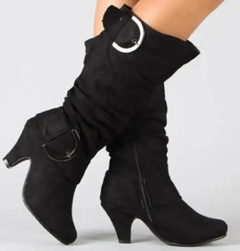 Women's large size casual calf boots Wholesale Fashionable Women Booties My Store