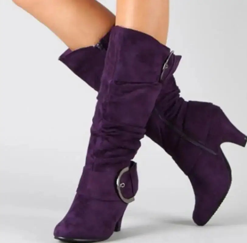 Women's large size casual calf boots Wholesale Fashionable Women Booties My Store