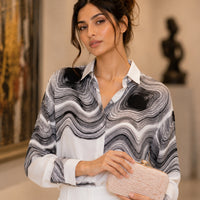 Design Sensation Casual Commute Women's Shirt Loose Fit Stylish Slimming Versatile Autumn New Korean Style Button up Top
