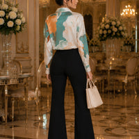 Casual Loose Long Sleeve Shirt for Women Korean Style Blouse Tops
