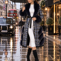 Soft Warm Luxury Wool Double Sided Sheepskin Fur Jacket Winter Women Genuine Sheep Shearling Leather Trench Coat Natalia Home Fashion    Natalia Home Fashion