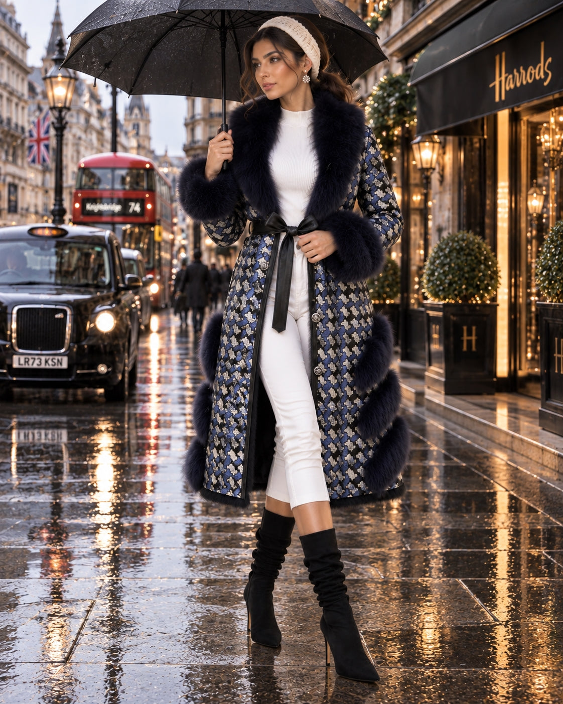 Soft Warm Luxury Wool Double Sided Sheepskin Fur Jacket Winter Women Genuine Sheep Shearling Leather Trench Coat Natalia Home Fashion    Natalia Home Fashion