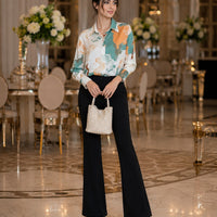 Casual Loose Long Sleeve Shirt for Women Korean Style Blouse Tops