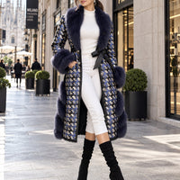 Soft Warm Luxury Wool Double Sided Sheepskin Fur Jacket Winter Women Genuine Sheep Shearling Leather Trench Coat Natalia Home Fashion    Natalia Home Fashion