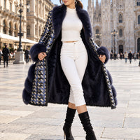 Soft Warm Luxury Wool Double Sided Sheepskin Fur Jacket Winter Women Genuine Sheep Shearling Leather Trench Coat Natalia Home Fashion    Natalia Home Fashion