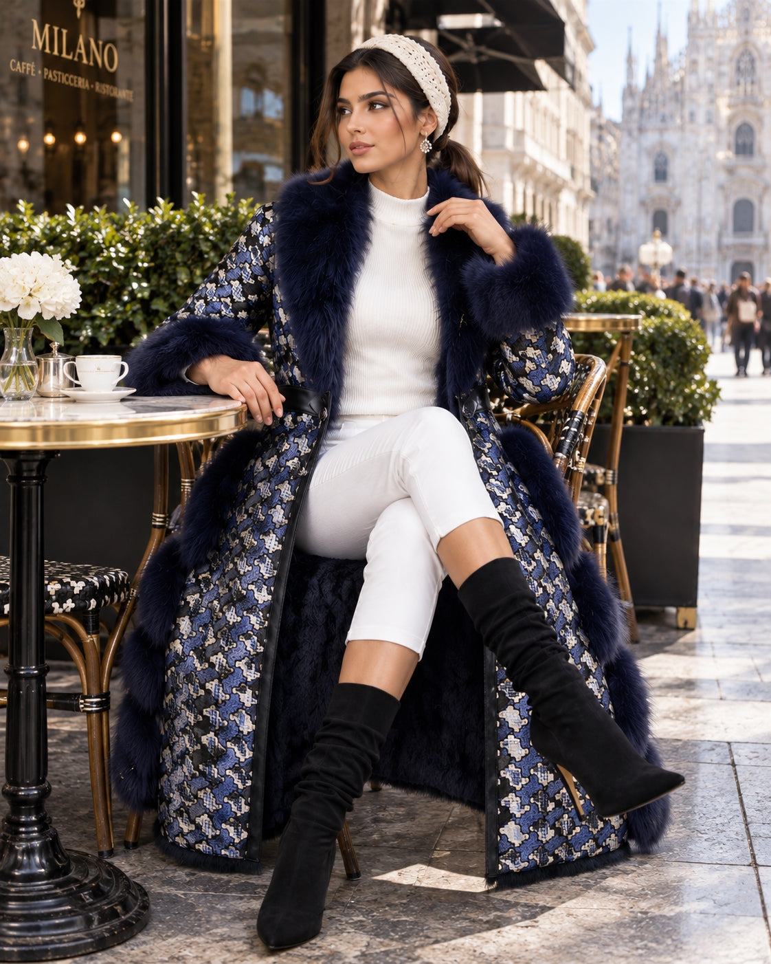 Soft Warm Luxury Wool Double Sided Sheepskin Fur Jacket Winter Women Genuine Sheep Shearling Leather Trench Coat Natalia Home Fashion    Natalia Home Fashion