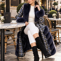 Soft Warm Luxury Wool Double Sided Sheepskin Fur Jacket Winter Women Genuine Sheep Shearling Leather Trench Coat Natalia Home Fashion    Natalia Home Fashion