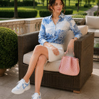 French Printed Lapel Shirt Long Sleeve Loose Mulberry Silk Top Temperament Commuting Shirt Women's Summer Style