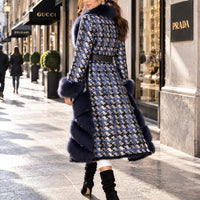 Soft Warm Luxury Wool Double Sided Sheepskin Fur Jacket Winter Women Genuine Sheep Shearling Leather Trench Coat Natalia Home Fashion    Natalia Home Fashion