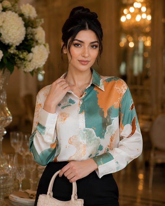 Casual Loose Long Sleeve Shirt for Women Korean Style Blouse Tops Natalia Home Fashion    Natalia Home Fashion