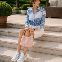 French Printed Lapel Shirt Long Sleeve Loose Mulberry Silk Top Temperament Commuting Shirt Women's Summer Style