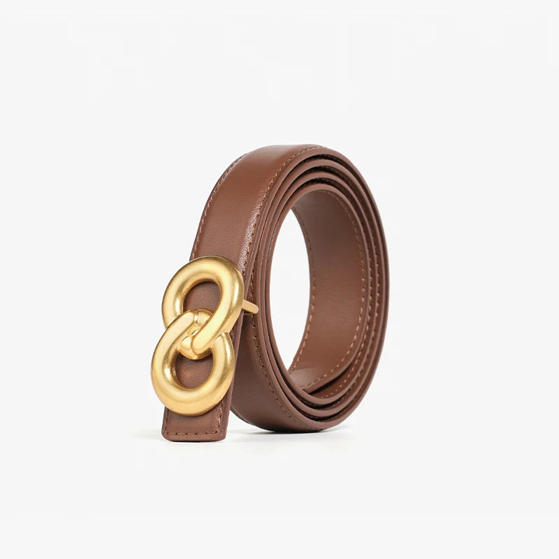 BEAUTODAY Belt Women Cow Leather Solid Color Symmetrical Buckle Waistband Jeans Dress 2024 Ladies Accessories Handmade 91102 Natalia Home Fashion   95cm-Light-Coffee-1-CHINA Natalia Home Fashion