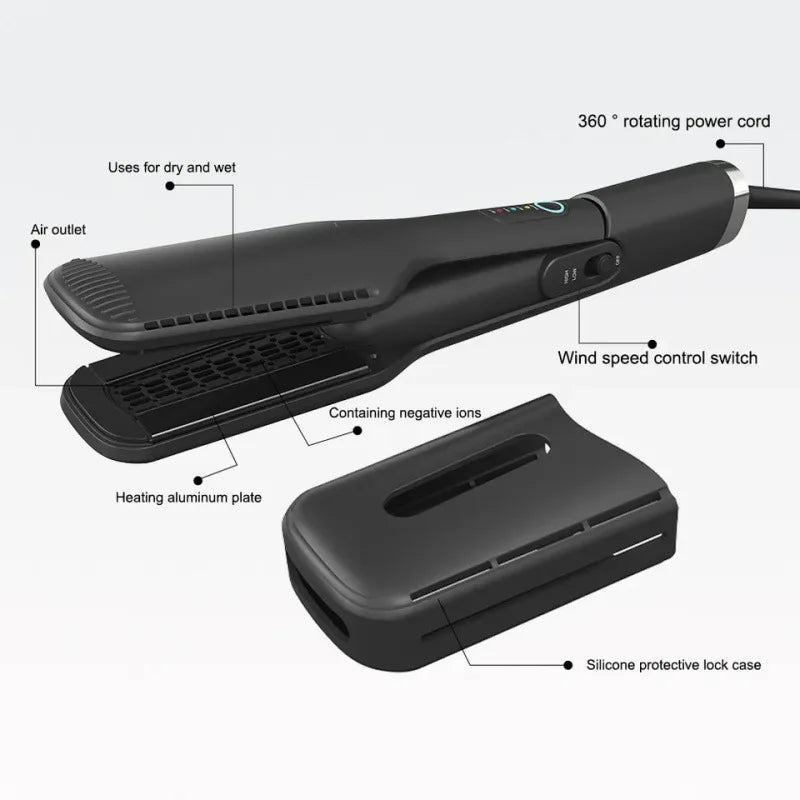 Hot Air Straightener Professional Flat iron for Straightening and Wet Hair Dryer Iron Two in One Styling Tools Natalia Home Fashion    Natalia Home Fashion