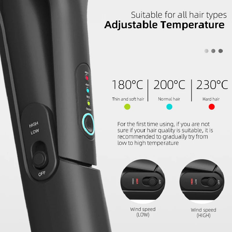 Hot Air Straightener Professional Flat iron for Straightening and Wet Hair Dryer Iron Two in One Styling Tools Natalia Home Fashion    Natalia Home Fashion