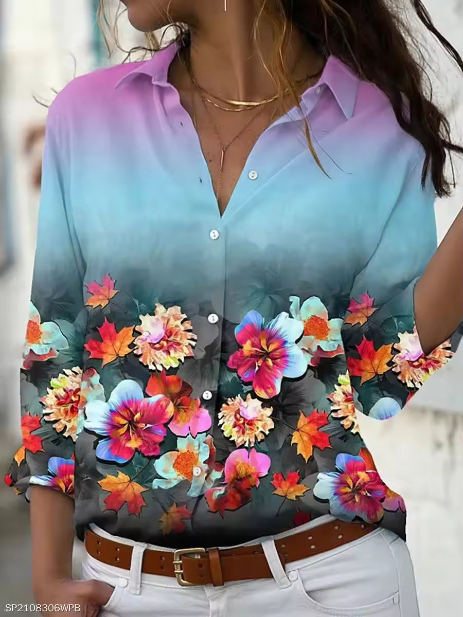 Elegant Fashion Women Shirt Loose Long Sleeve Shirt Women Casual Women Tops.