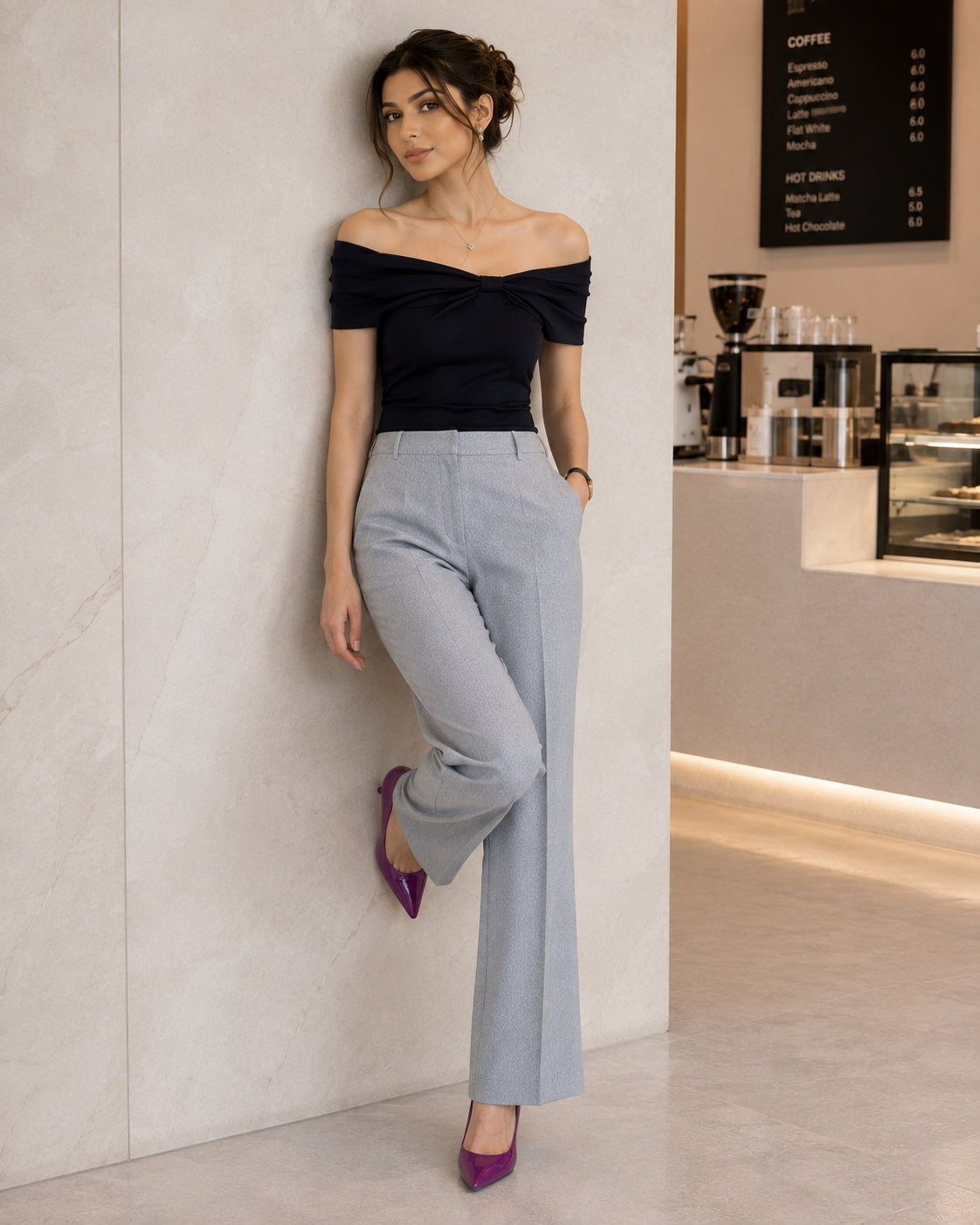 Summer Off Shoulder Bow Short Sleeve T-Shirt Women Stylish Ruched Slash Neck Cropped Tops Daily All-Match Solid Slimming Blouses Natalia Home Fashion    Natalia Home Fashion