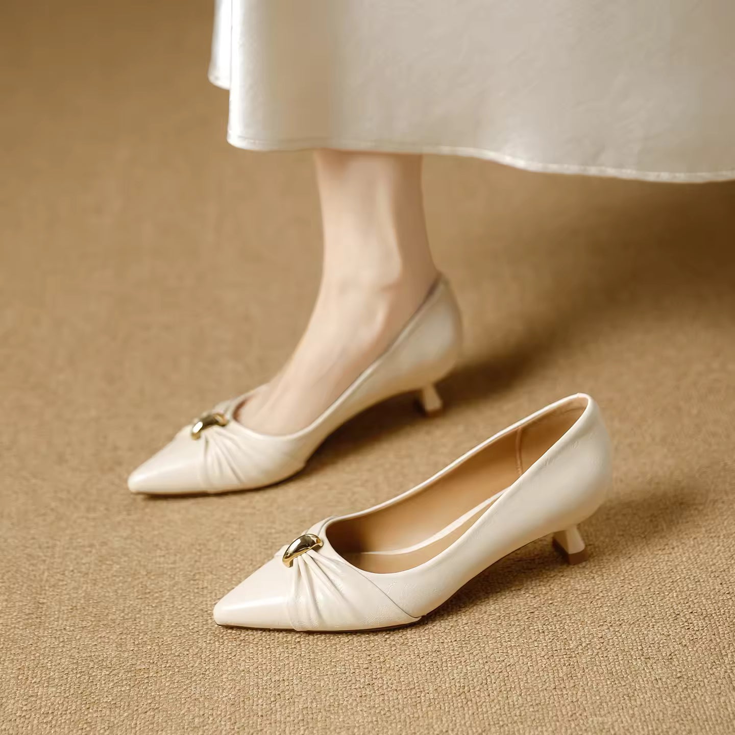 Effortless Elegance in Every Step kitten Heels Women's Shoes Thin Heel Strap