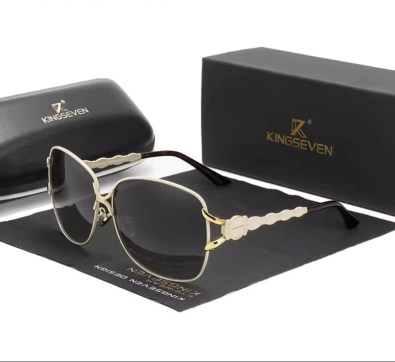Women Metal Polarized Sunglasses Luxury Fashion Ladies Vintage Brand Designer Female Sun Glasses