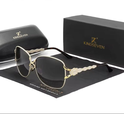 Women Metal Polarized Sunglasses Luxury Fashion Ladies Vintage Brand Designer Female Sun Glasses